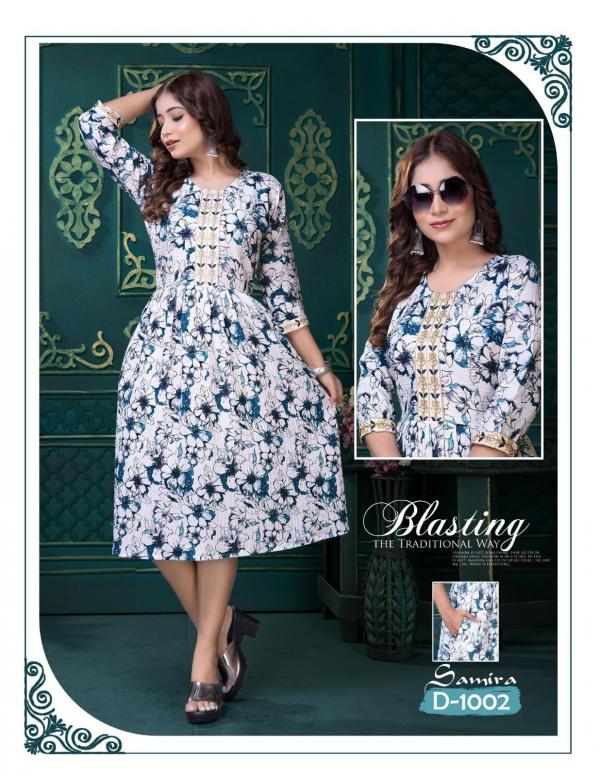 Trendy Samira Fancy Printed Kurti Collection